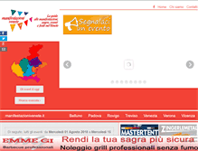 Tablet Screenshot of manifestazionivenete.it